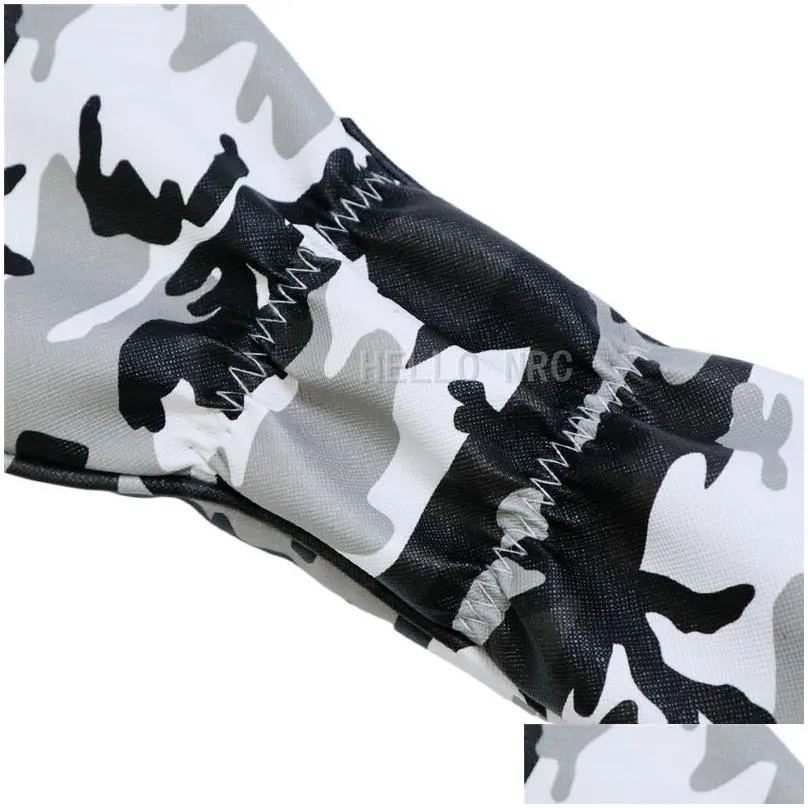 golf club headcover for 1 driver 3 5 fairway wood head camouflage pattern 4pcs/set grey 220613