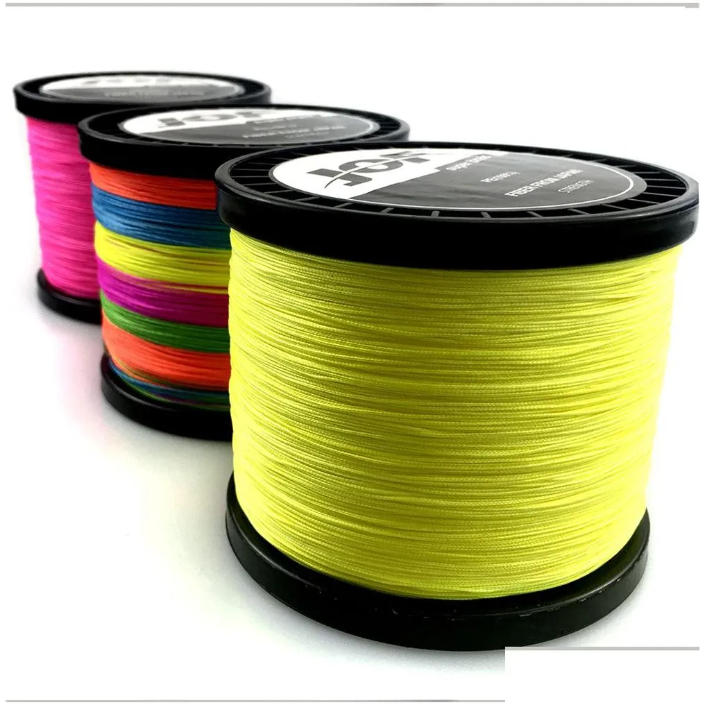 4 strands braided fishing line 100m multicolour pe braid wire strands multifilament japanese fishingline