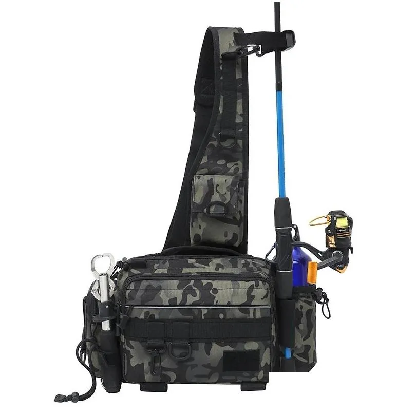 Multi Functional Fishing Tackle Storage Bag With Cross Body Strap Slang,  Bottle Drop Delivery, And Outdoor Sports Design From Nalyone, $18.47