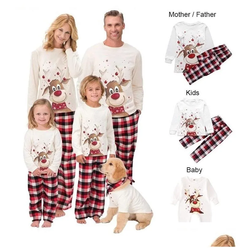 family matching outfits christmas family matching pajamas adults kids family matching outfits toppants 2pcs xmas sleepwear pyjamas baby jumpsuit