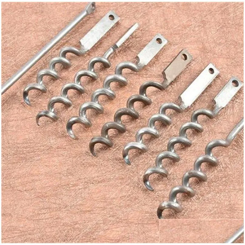 stainless steel wine opener part with countersunk holes metal screw corkscrew wine bottle opener insert parts 250 v2