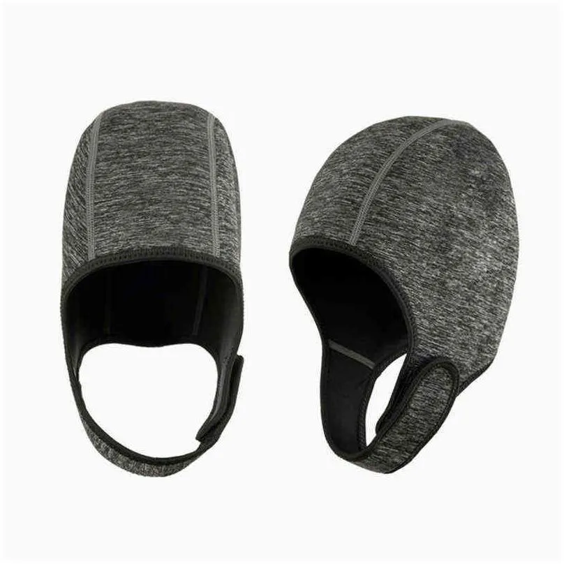 swimming cap neoprene diving hat professional fabric winter cold-proof wetsuits head cover helmet swimwear 211227