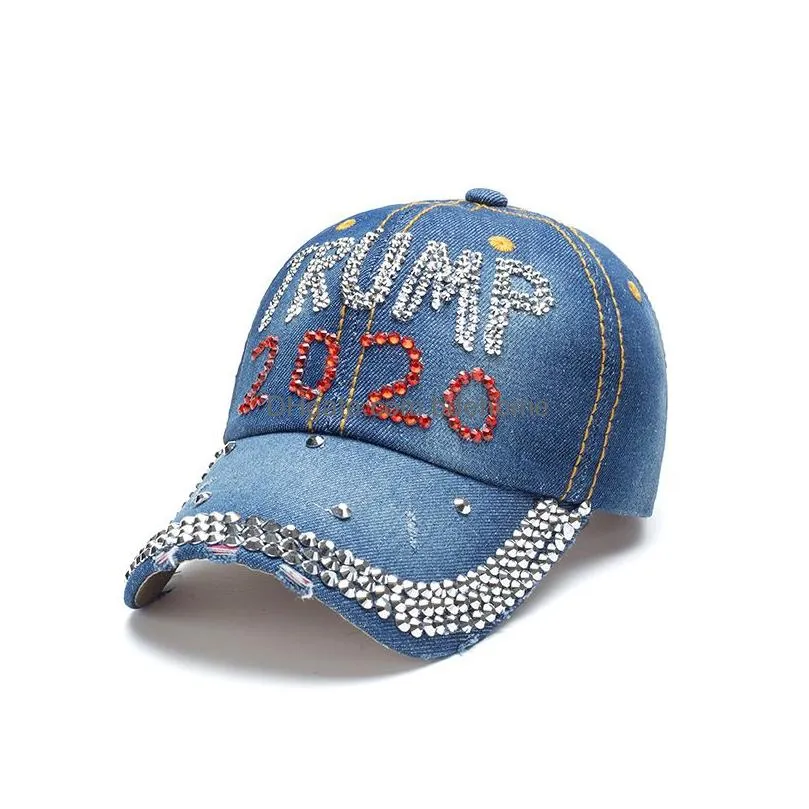 USA President Election Party Hat For Donald Trump BIDEN Keep America Great Baseball Cap Rhinestone Snapback Hats Men Women