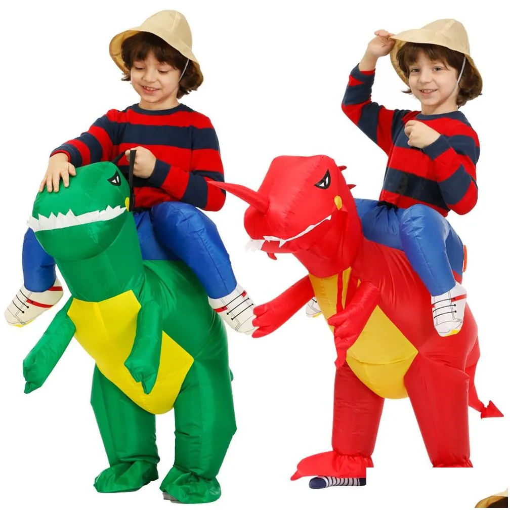 special occasions kids child inflatable dinosaur costume anime mascot dress suit halloween purim christmas party cosplay costumes for boys girls
