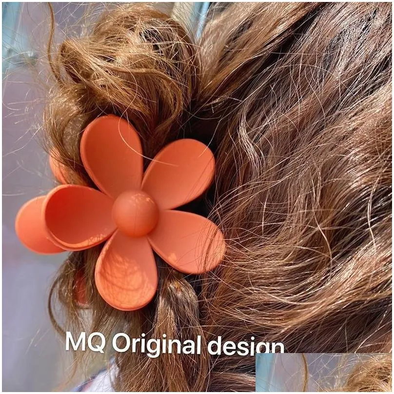 ins women girls elegant hair claw big flower designer hairpin party favor barrettes beautiful hairs clip accessories fashion hairgrip