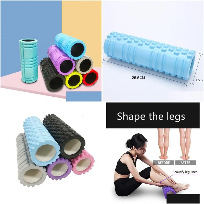 yoga blocks 1pcs mini size mini size gym fitness yoga column foam roller pilates yoga exercise back muscle massage roller soft yoga block