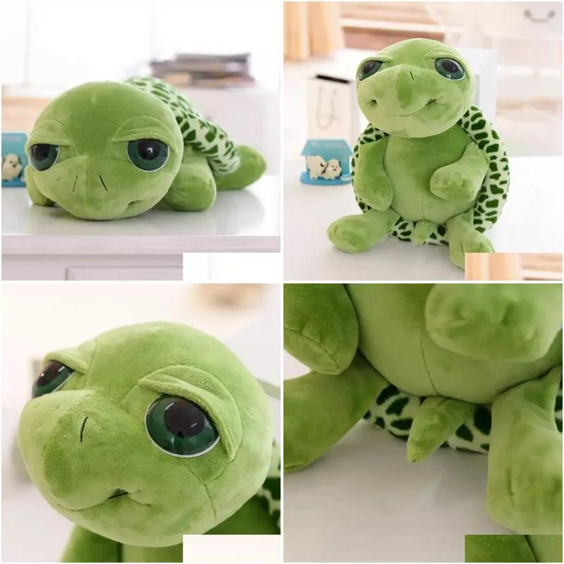 20cm big eyes turtle plush toys tortoise animals dolls 220617