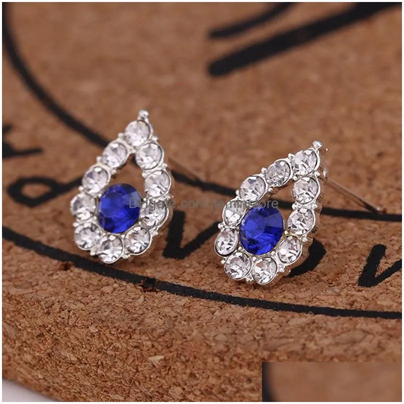 Hot Selling 45 Styles Korean Earrings Creative Super Shiny Diamond New Pearl Stud Earrings Fashion Jewelry High Quality