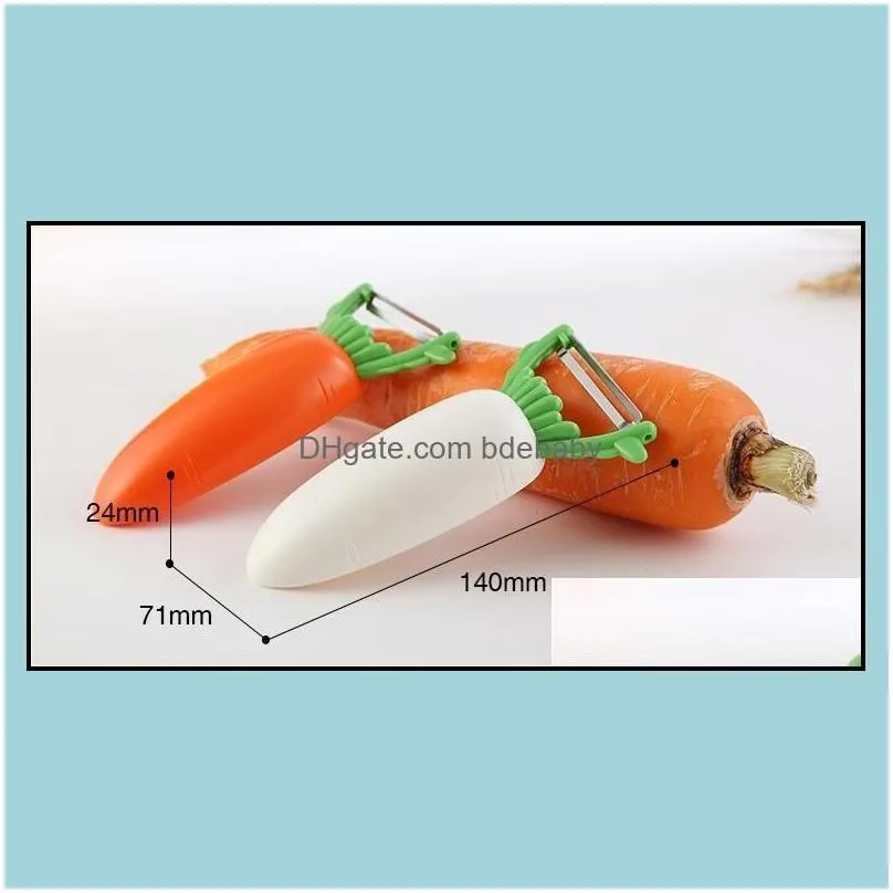 Fruit & Vegetable Tools Kitchen Kitchen, Dining Bar Home Garden Arrival Creative Carrot Design 1Pcs Gadgets Mtifunctional Peeler Bottle