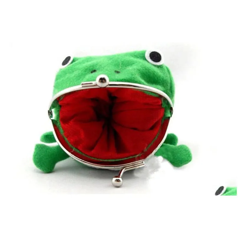 children frog coin purse cartoon anime cosplay frog wallet kids cute personality purse c4093