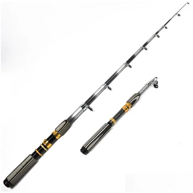 portable mini telescopic fishing rods high strength carbon fiber fishing rod pole for sea river lake boat fishing