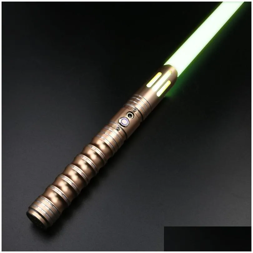 txqsaber rgb lightssaber metal hilt 12 color changing 0 set sounfonts blaster foc lock up light saber cosplay toys 220808