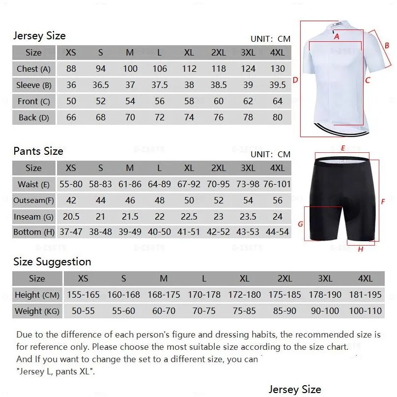 men cycling jersey white short sleeves quick dry cycling clothing 19d gel pad bib pant bicycle shirt mtb bike clothes sportswear