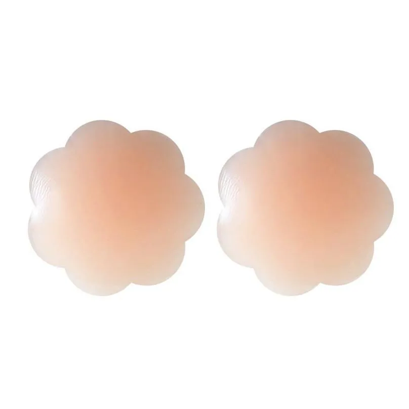 3 styles women reusable invisible adhesive silicone breast chest sticker nipple cover bra pasties pad petal mat stickers accessories