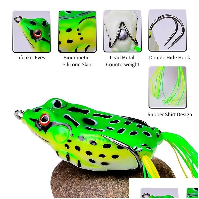 Small Frog Top Water Frog Lure 13G/6Cm Soft Jump Engaging Bait