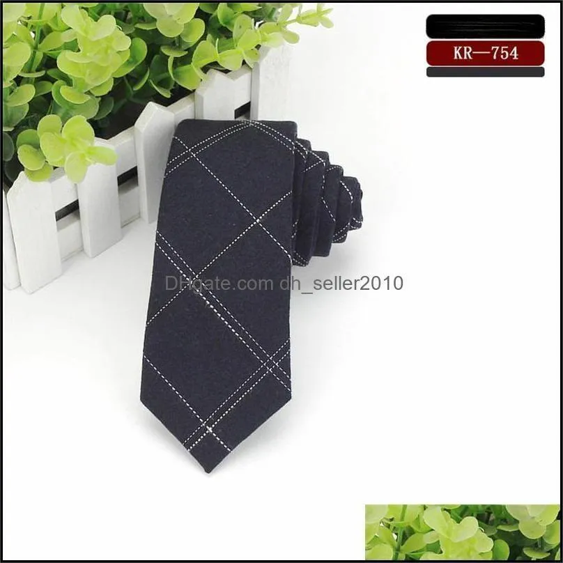 Ianthe 6cm Mens Suit Tie Classic Men Plaid Necktie Formal Business Bowknots Ties Male Cotton Slim Narrow Ties Cravat1 807 Q2