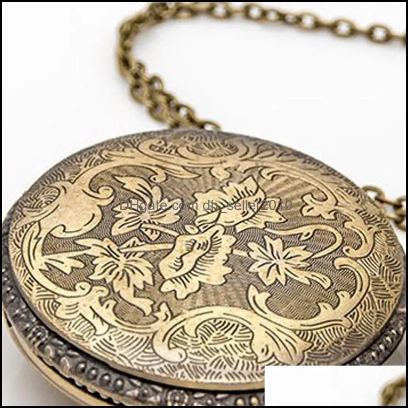 Classic Vintage Bronze Fishing Quartz Pocket Watch Retro Men Women Necklace Pendant Jewelry Gifts fashion pocket 872 Q2