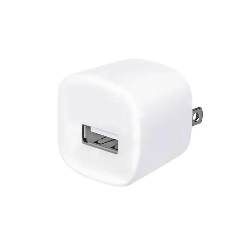 cell phone chargers factory outlet square style 5v 1a us wall  usb plug adapter for 5 6 7 8 x android mp3 drop delivery phone