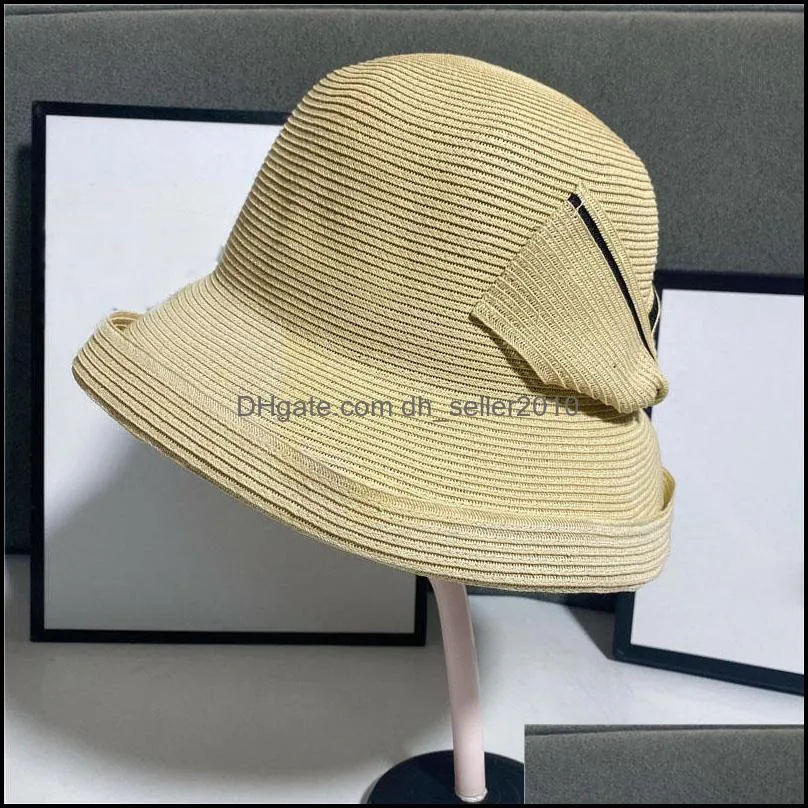 INS Fashion UV Sun Protection Caps Summer Outdoor Beach Straw Hat Vintage Style Lady Wide Brim Hats 549 T2