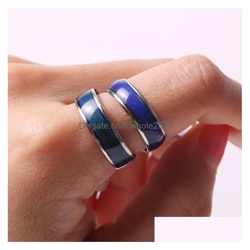 Hot Selling mix size mood band ring changes color to your temperature reveal your inner emotion cheap fashion jewelry