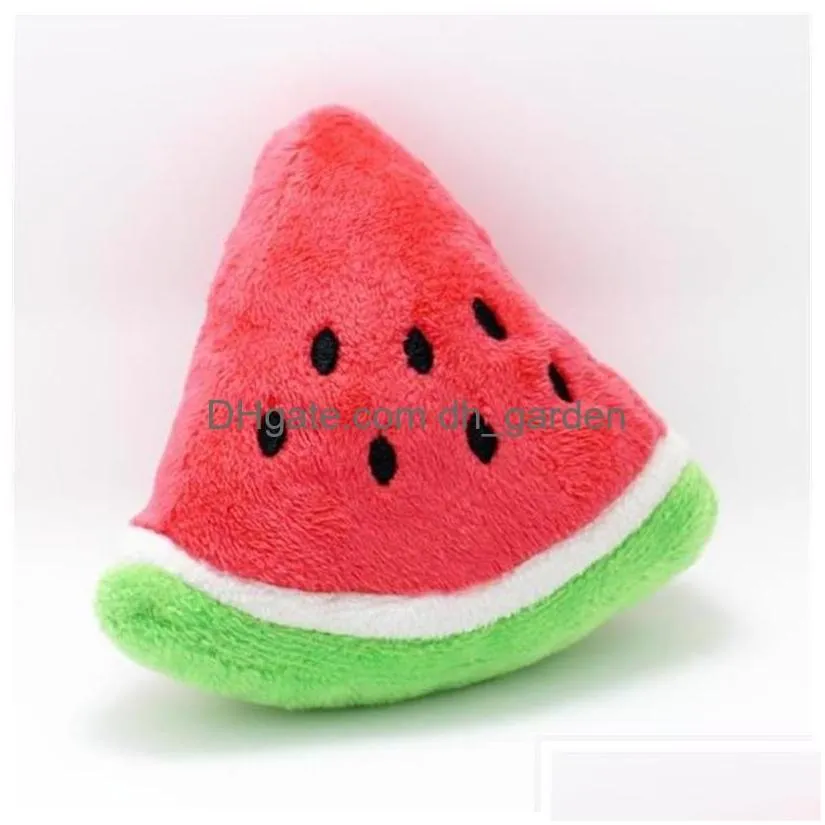 dog toys chews plush pet lovely watermelon shape cat sound high quality resistance to bite drop delivery home garden su dhgarden