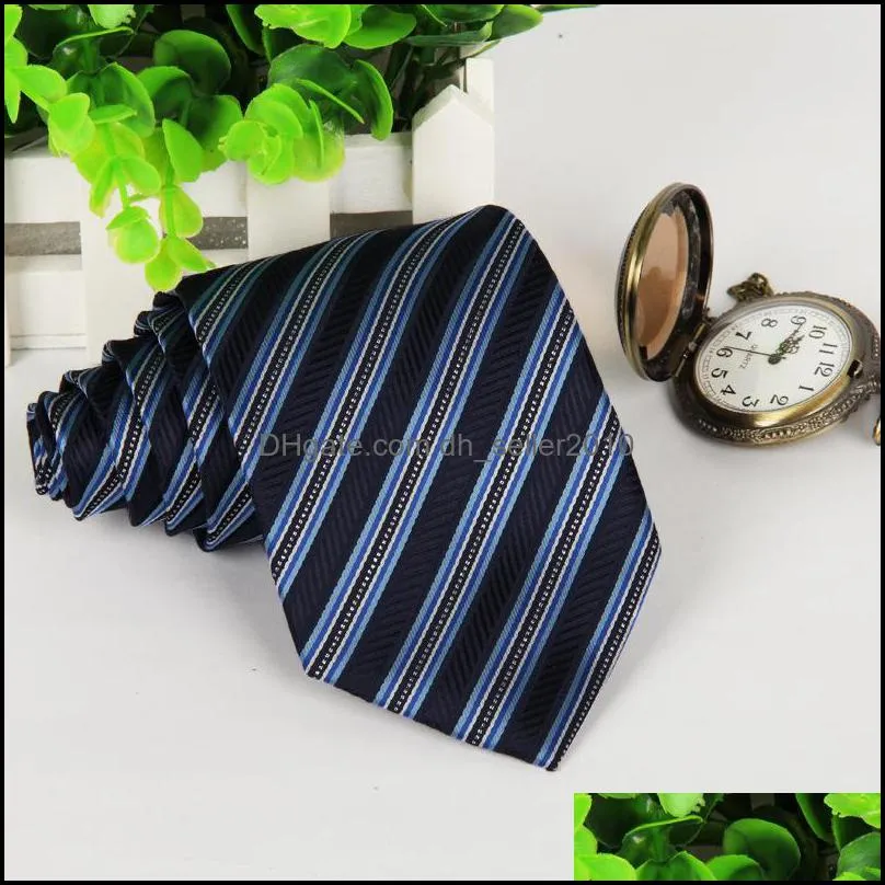 Fashion Stripe Bussiness suit Necktie Wedding Groom Tie Neck Ties for Men Fashion Accessories Gentleman Business Wear 2899 Q2