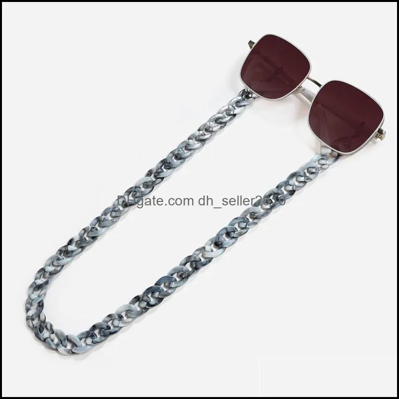 New Acrylic Sunglasses Chain Women Reading Glasses Hanging Neck Chain Largand Glasses Chain Eyeglasses Cord Eyewear Accessory 730 T2