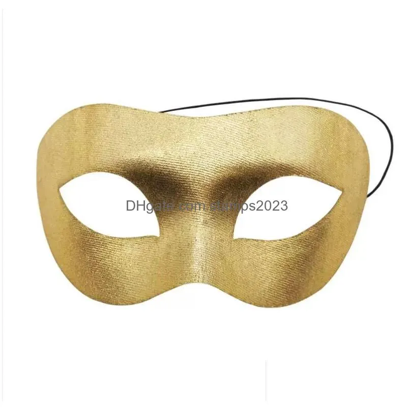 halloween masquerade masks cool men adult kids fighter half face venetian blank eyemask for ball party rainbow gold silver blue black