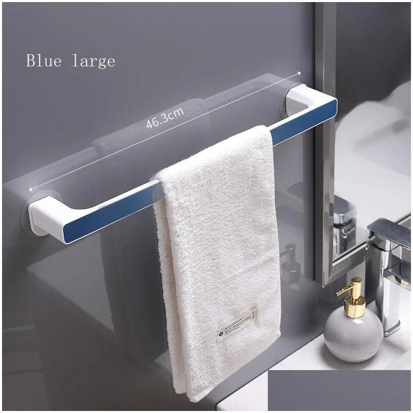 self-adhesive towel rack wall mounted towel hanger bathroom bar shelf roll holder hanging hook bathroom organizer