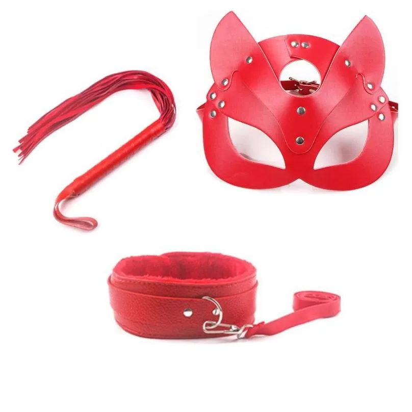 other event party supplies erotic cosplay whip eye mask metal anal plug tail sexy half face bdsm couple toys stage performance
