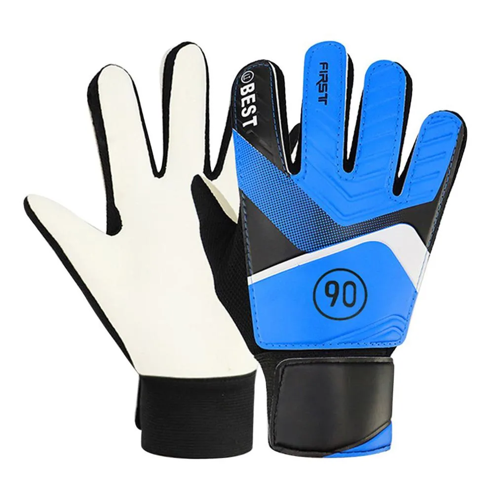 sports gloves antislip childrens goalkeeper pu football finger protection goal thickened latex for kids 230626