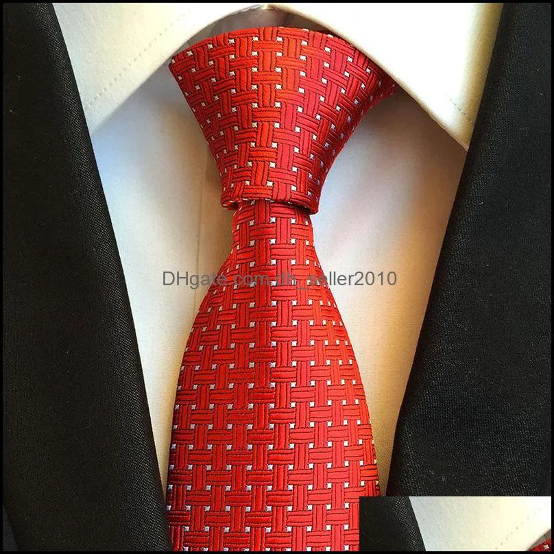 Designer Mens Ties 38 Design Silk Neck Ties 8cm Plaid & Striped Ties for Men Formal Business Wedding Party Gravatas 254 R2