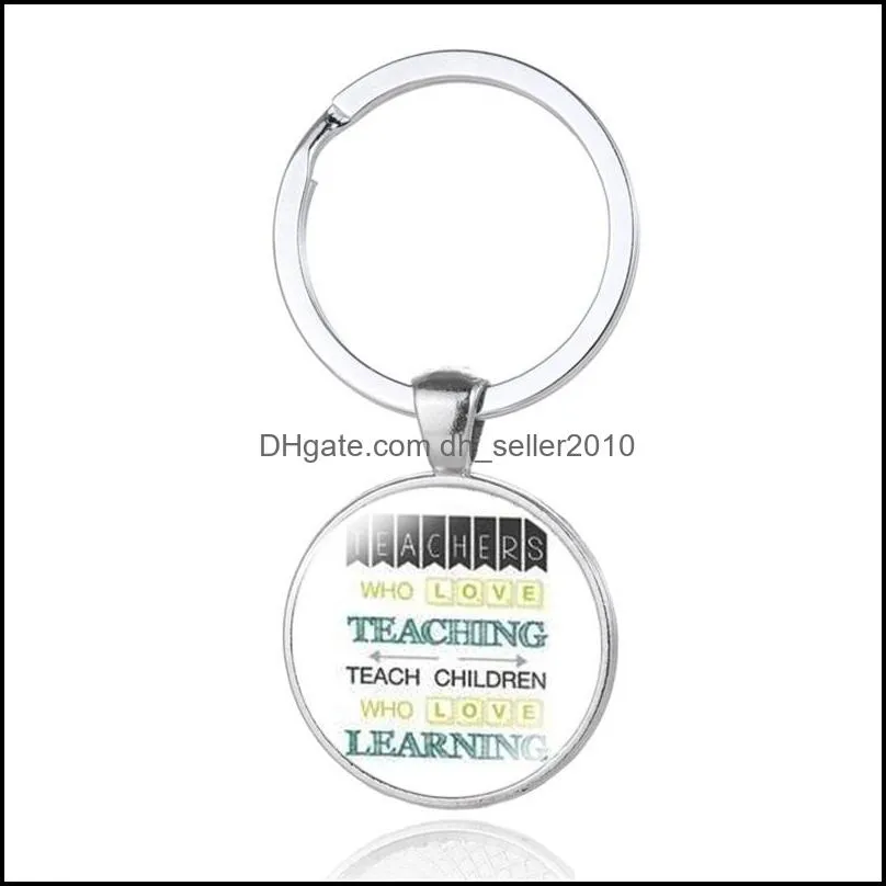 A variety of cartoon teachers` day keychain key ring thanksgiving gift keychain teaching love gem silver nursery 995 Q2