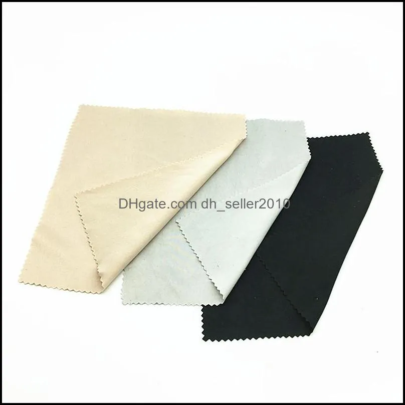 13x13cm Black Microfiber Sunglasses Cloth Reading Glasses Cleaning Cloth For Eyeglasses Case Glasses 100pc 998 Q2