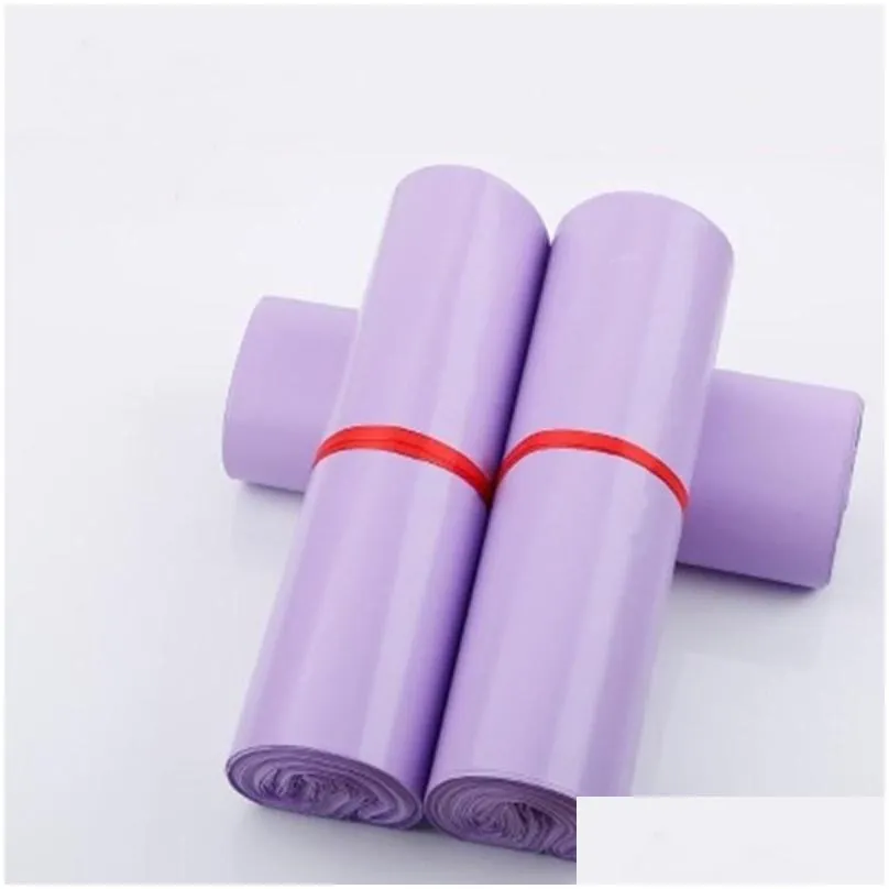 50Pcs Pink&Purple Courier Mailer Bags Poly Package Self-seal Mailing Express Bag Envelope Packaging For Gift Wrap