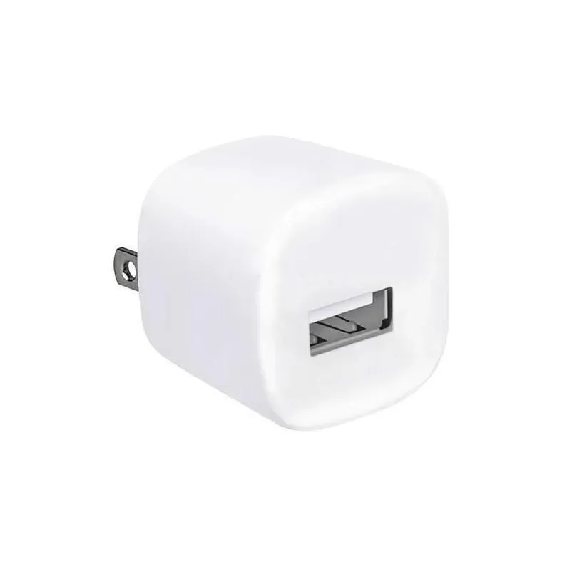 cell phone chargers factory outlet square style 5v 1a us wall  usb plug adapter for 5 6 7 8 x android mp3 drop delivery phone