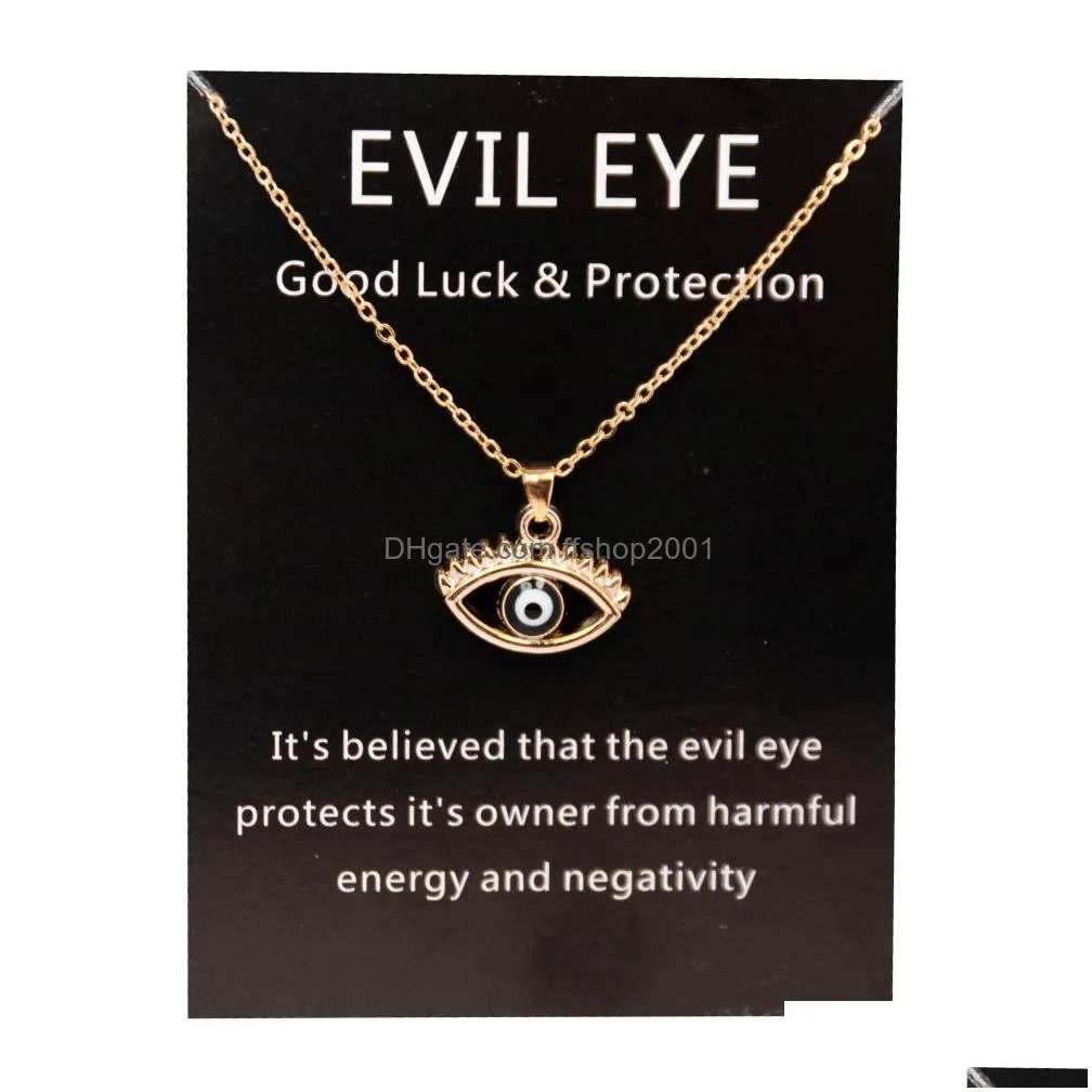 2023 lucky eyes pendant necklace fashion evil eye jewelry necklaces multi color jewelry accessories