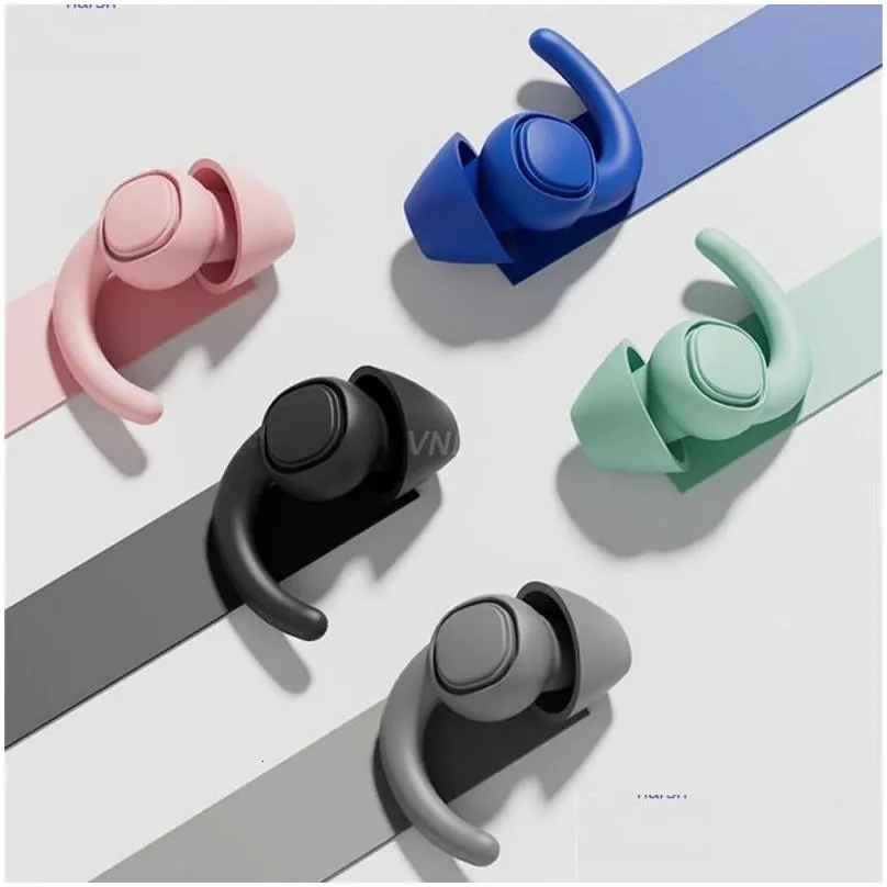 earplugs swimming comfortable wear straight into the type noise reduction silicone thickened sound insulation 230617