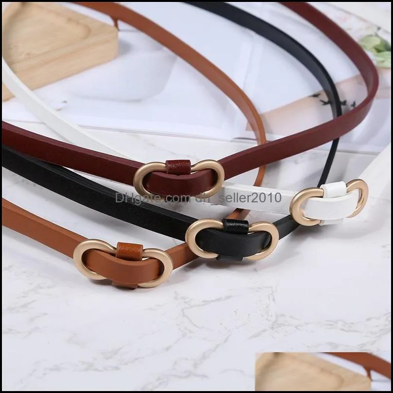 Ring Belts for Women Fashion Dress Jeans Belt PU Leather Metal Buckle Heart Pin Waist Belts Lady Girls Leisure Waistband