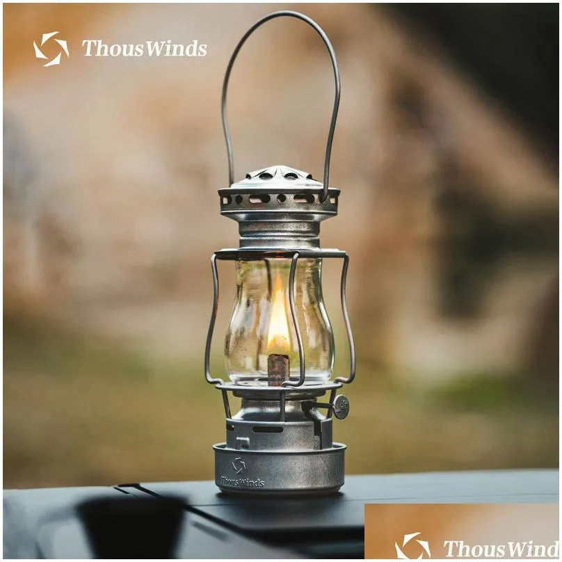 camp kitchen thouswinds twilight kerosene camping lantern emotion oil lamp outdoor portable retro lights for picnic backpack supplies