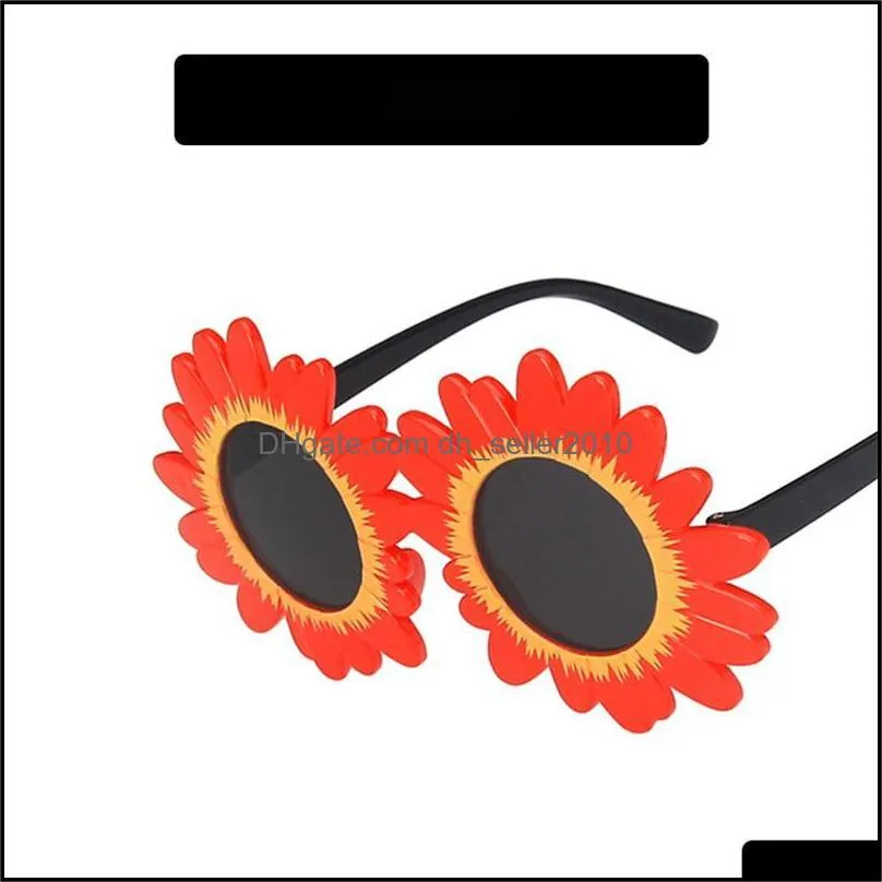 Kids Daisy Sunglasses Sun Flower Round Anti-UV Glasses Beach Eyewear Birthday Party Photography 3565 Q2