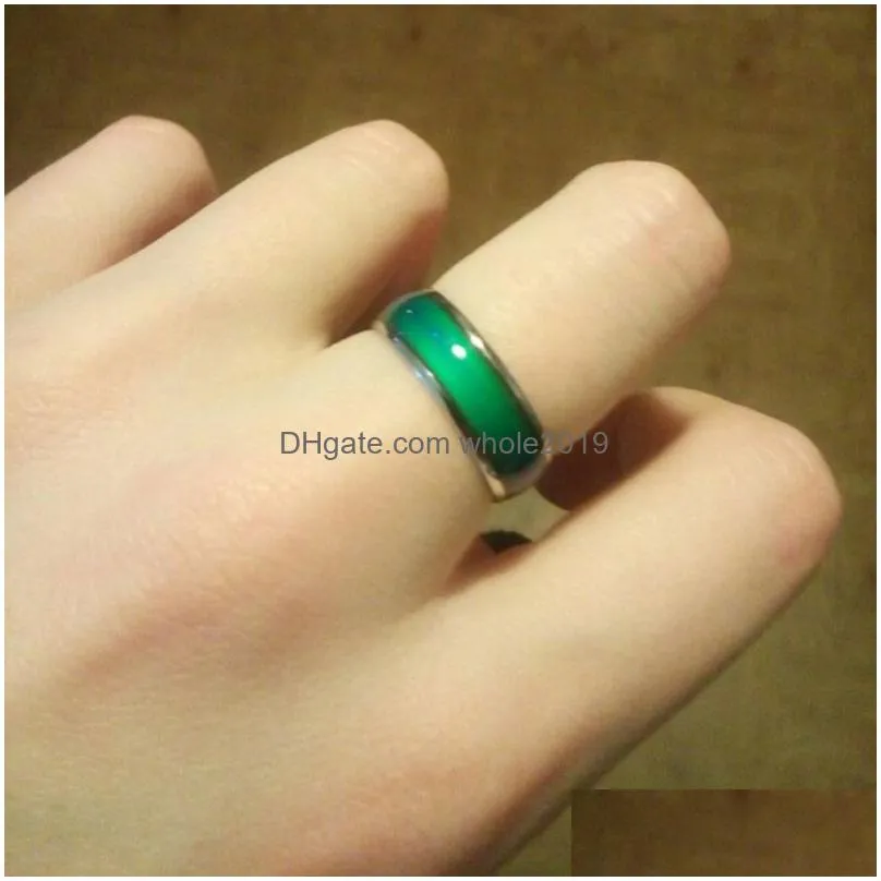 Hot Selling mix size mood band ring changes color to your temperature reveal your inner emotion cheap fashion jewelry