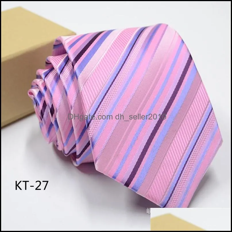 Mens Ties New Brand Man Fashion Dot Striped Neckties Hombre 8 cm Gravata Wide Tie Classic Business Casual Green Tie For Men 111 U2