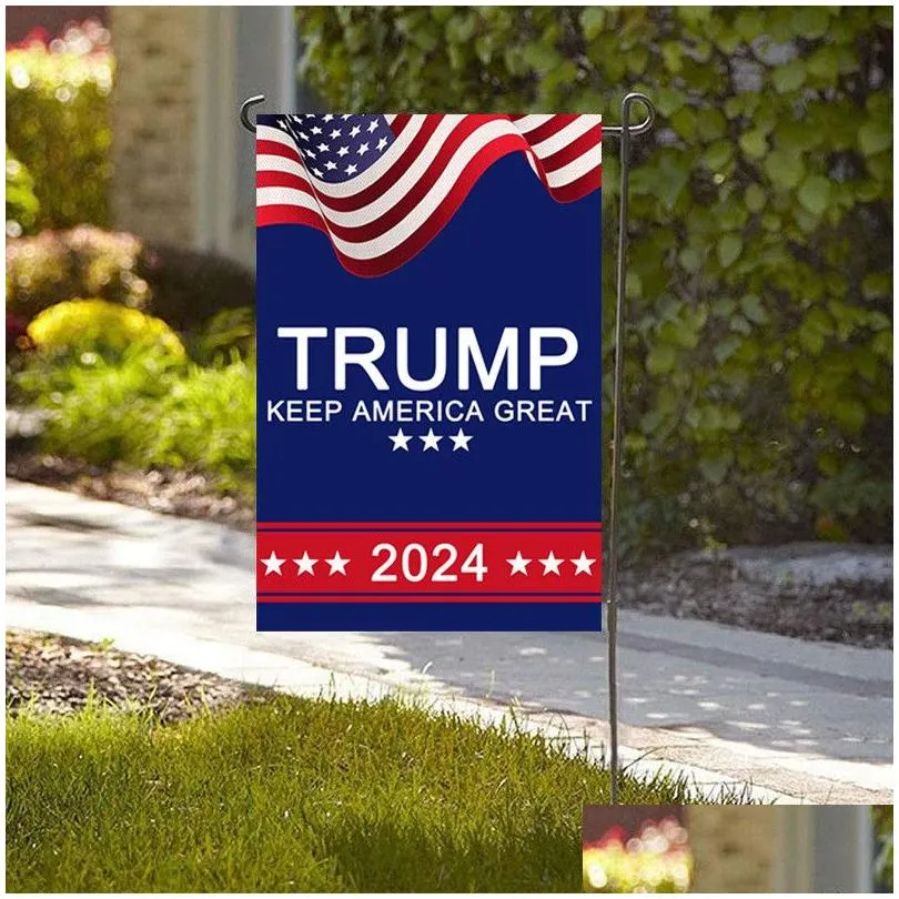 donald trump 2024 flag 30x45cm maga banner keep amercia garden flags