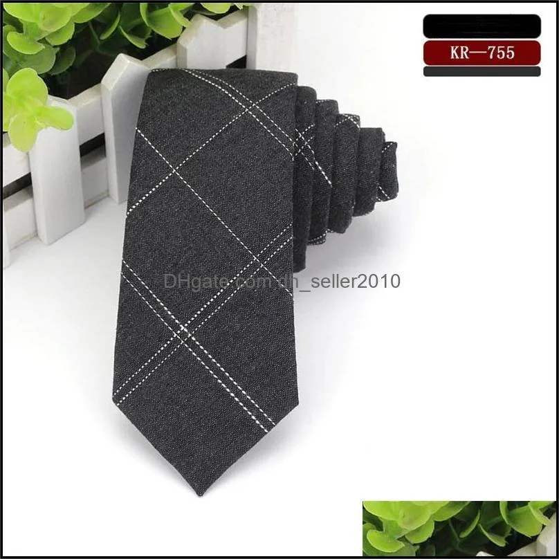 Ianthe 6cm Mens Suit Tie Classic Men Plaid Necktie Formal Business Bowknots Ties Male Cotton Slim Narrow Ties Cravat1 807 Q2