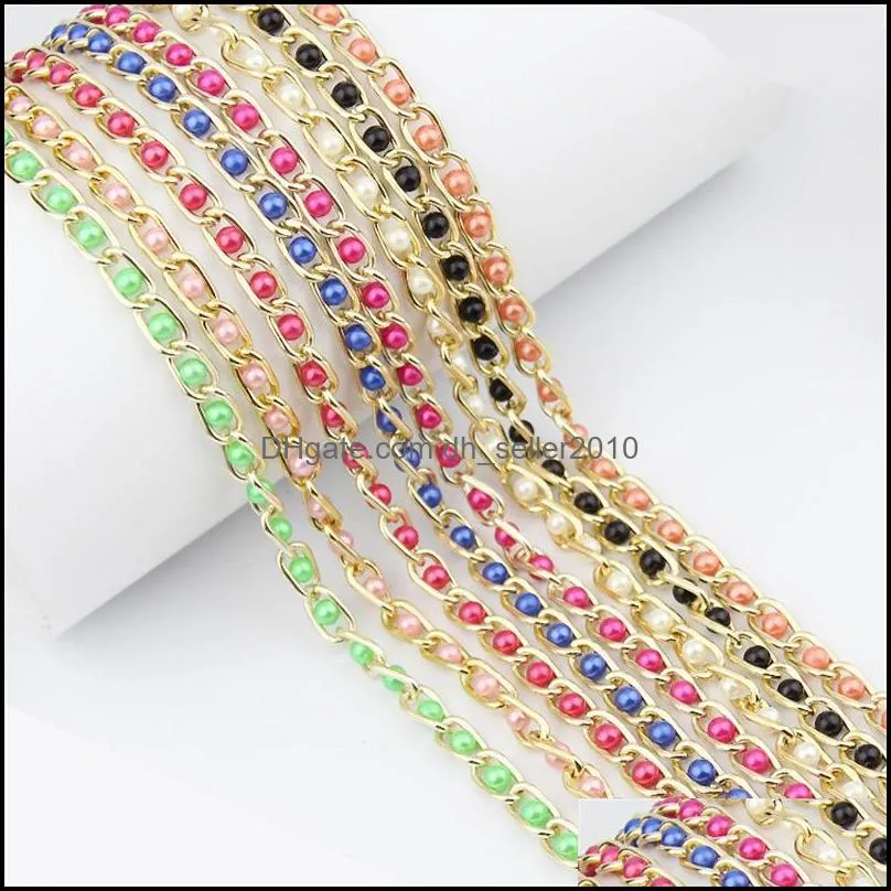 Pearl Women Slim Belt Jewellery Lady Fashion Weave Decorate Plated Gold Waist Chain New Pattern Versatile Multicolor 2 5yy J2