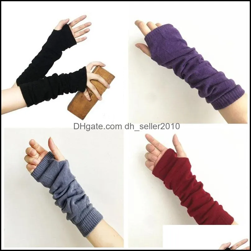 Half Finger Glove Sunscreen Ultraviolet Proof Solid Color Keep Warm Sleeve Arm Guard Women Mens Work Gloves Summer