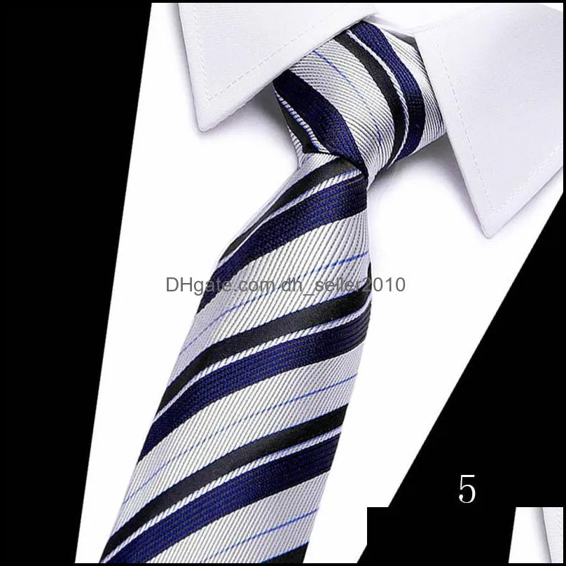 Wedding Men Ties Set Extra Long Size 145cm*7.5cm Necktie Red Pink Stripe 100% Silk Jacquard Woven Neck Tie Suit Wedding Party1 812 Q2