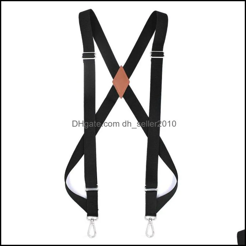 Two Clips Suspenders Tightness Overlapping Hook Belt Woman Man Elastic Fashion Accessory Multi Color Currency Braces 15dm K2