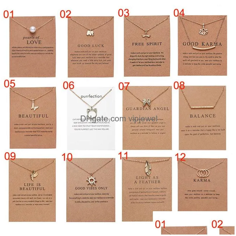 classic fashion friendship bar pendant necklaces lucky elephant star pearl circle necklace for women gift card